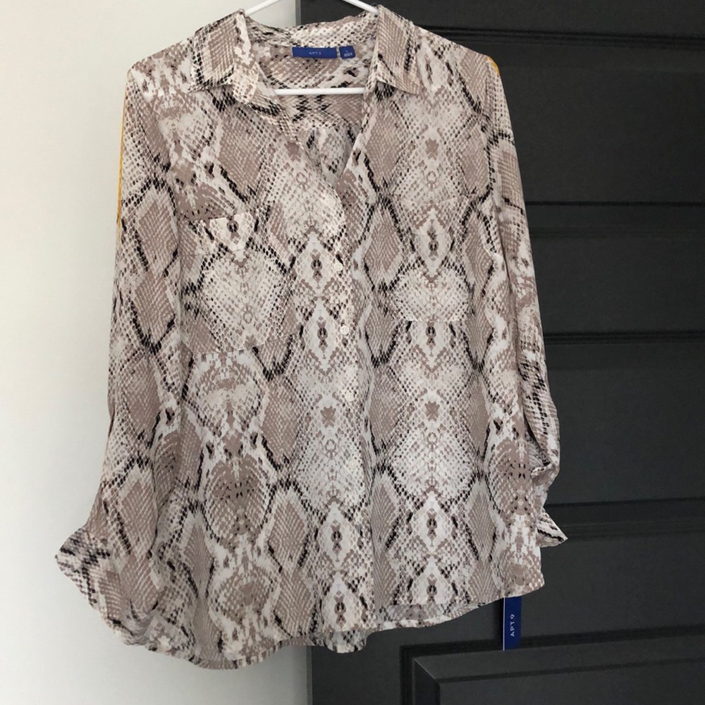 Snake skin blouse- large